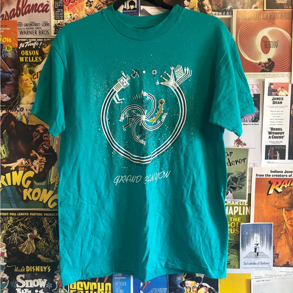 Hanes Grand Canyon Teal Graphic Short Sleeve Tee